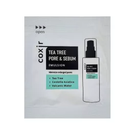 Coxir Tea Tree Pore & Sebum emulzió minta