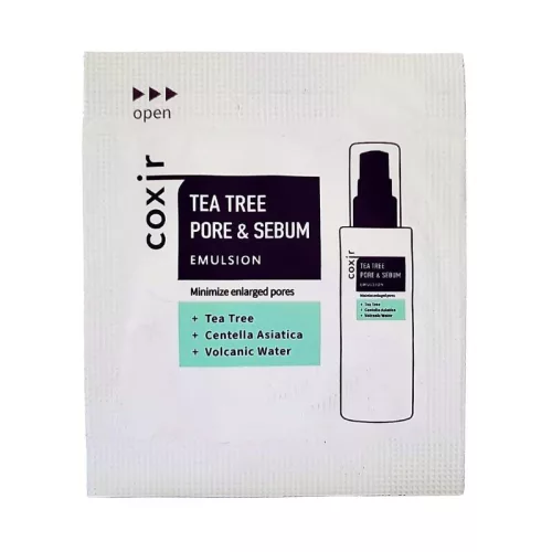 Coxir Tea Tree Pore & Sebum emulzió minta