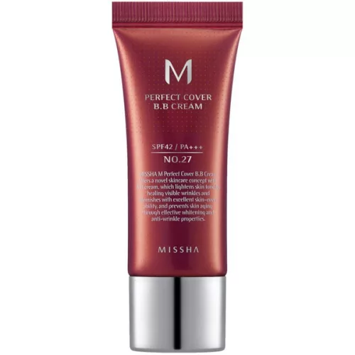Missha M Perfect Cover BB Cream SPF 42 PA+++ No.27 / 20ml - Honey beige