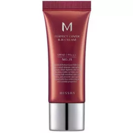   Missha M Perfect Cover BB Krém SPF 42 PA+++  No.  21 50ml -  Light beige