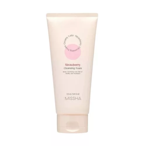Missha Creamy Latte Cleansing Foam (strawberry) 172 ml