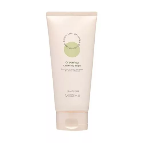 Missha Creamy Latte Cleansing Foam (green tea) 172 ml