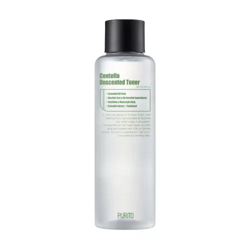 Purito Centella illatmentes bőrnyugtató toner 200 ml közeli lejáat