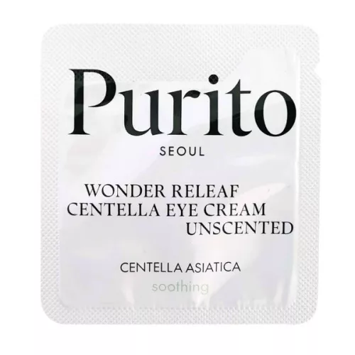 PURITO Wonder Releaf Centella illatmentes szemránckrém minta 